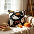 thumbnail image 1 of Antqov Halloween Pillow Covers 18x18" Cute Ghosts Pumpkin Throws Pillow Cover Spooky Soft Pillowcase for Couch Sofa Chair Bedroom Fall Decor Gift, 1 of 6