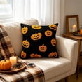 thumbnail image 1 of Antqov Halloween Pillow Covers 18x18" Cute Ghosts Pumpkin Throws Pillow Cover Spooky Soft Pillowcase for Couch Sofa Chair Bedroom Fall Decor Gift, 1 of 6