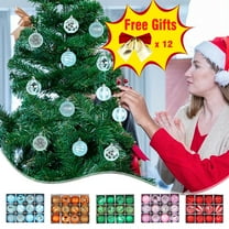 Antqov Shatterproof Christmas Ball Ornaments Set 12PCS 2.36" Christmas Decorations for Christmas Tree, Hanging Small Christmas Tree Ornaments Balls for Holiday Party Home Decorations Gifts
