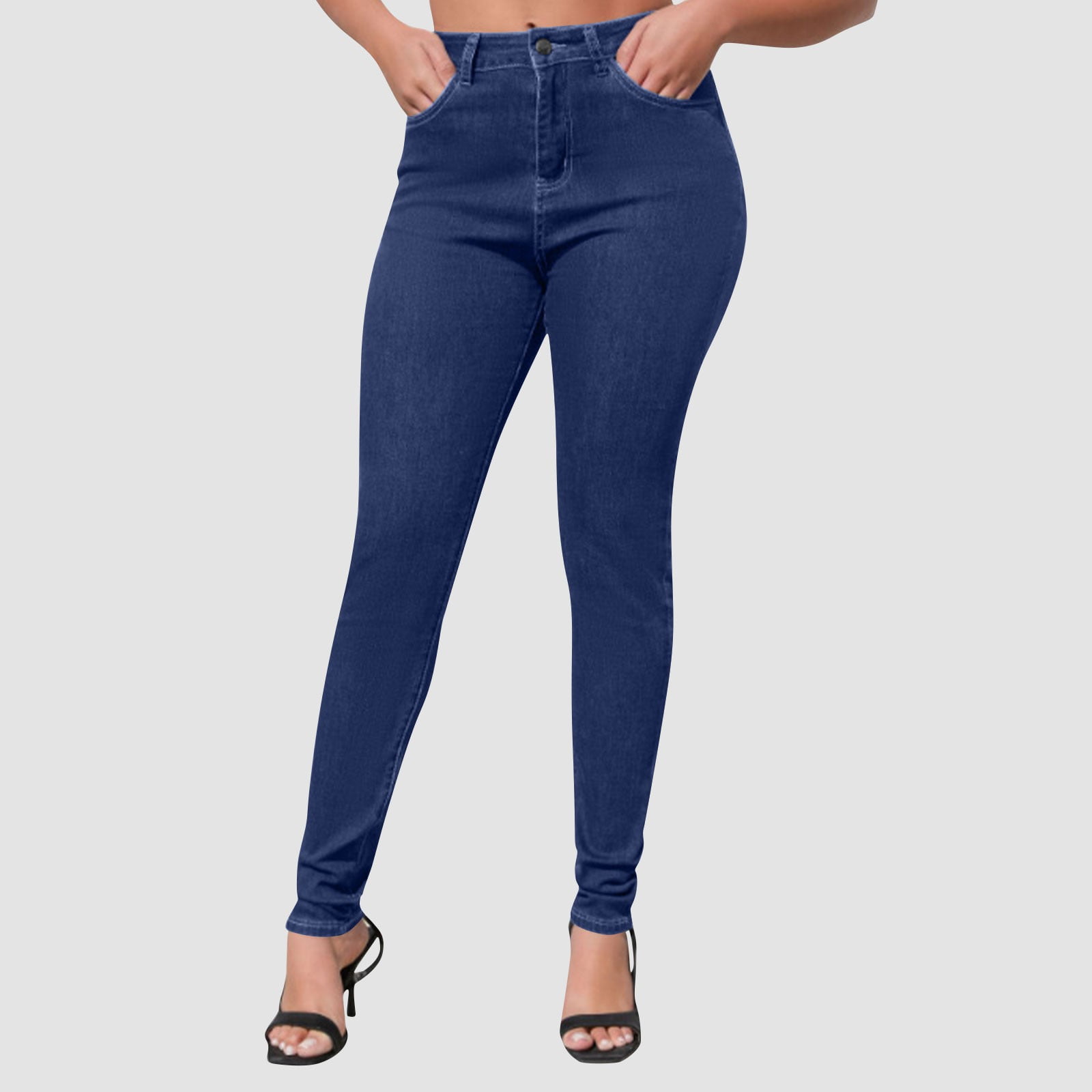 ターミー Antqov Skinny Jeans for Women, High Waist Slim Stretchy Straight