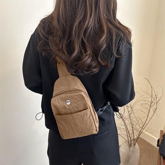 Antqov Small Sling Bag for Women, Waterproof Colorful Crossbody Backpack Lightweight Shoulder Bag for Hiking Travel Sports Supplies Gifts