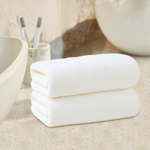 Antqov Soft Thick Towel Set, Quickly Drying 2 Bath Towels, Microfiber Highly Absorbent Towel for Bath Fitness, Bathroom, Sports, Yoga, Travel Supplies Gifts
