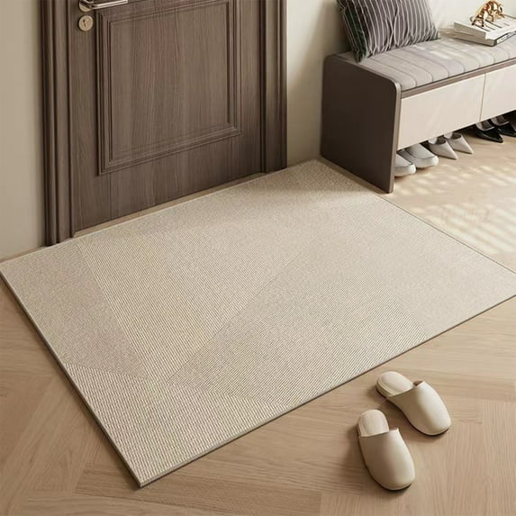 Antqov Striped Rug, 16x24" Thiner Soft Outdoor Rug for Entryway, Non-Slip Washable Small Front Door Mat Carpet for Kitchen Bedroom Porch Doorway Home Office Supplies