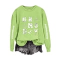 thumbnail image 1 of Antqov Sweatshirt for Women, Crewneck Pullover Letter Printed Tops, Outdoor Casual Fashion Loose Sweatshirts, 1 of 3
