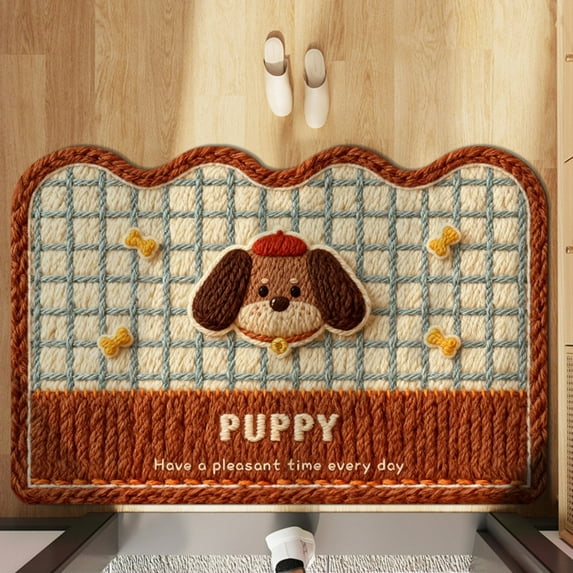 Antqov Valentines Day Door Mat, 16x24" Cute Checkered Love Decorative Front Doormat Non Slip Valentines Door Mats for Indoor Outdoor Bathroom Kitchen Floor Home Decorations Gifts