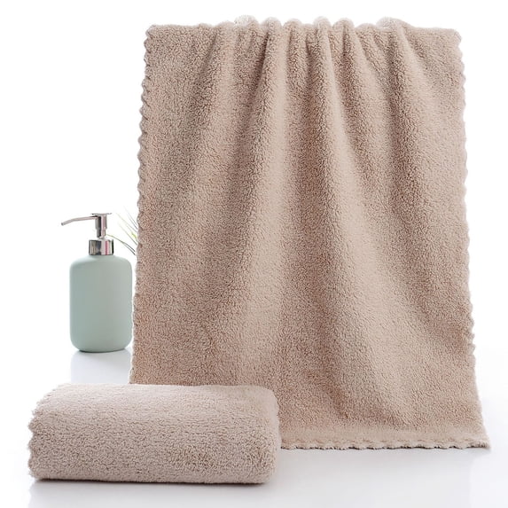 Antqov Velvet Bath Towel Soft & Highly Absorbent Face Towels 12x24" Quickly Drying Microfiber Colorful Hand Towel for Bath, Spa & Gym Supplies Gifts