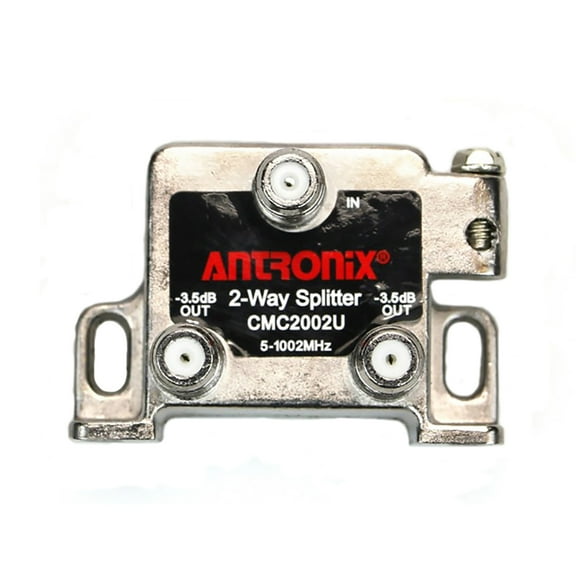 Antronix CMC2002U Universal 2-Way Splitter (Nickel Alloy)