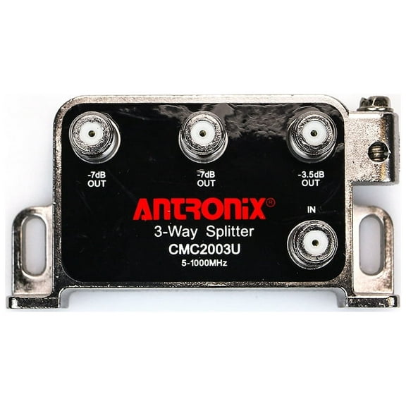 Antronix CMC2003U 3-Way Universal MoCa Splitter -3.5dB -7dB 5-1002 MHz High Performance for Coaxial Cable TV & Internet