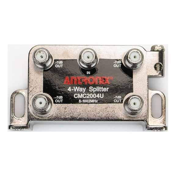 Antronix CMC2004U 4-Way Universal MoCa Splitter -3.5dB -7dB 5-1002 MHz High Performance for Coax Cable TV & Internet