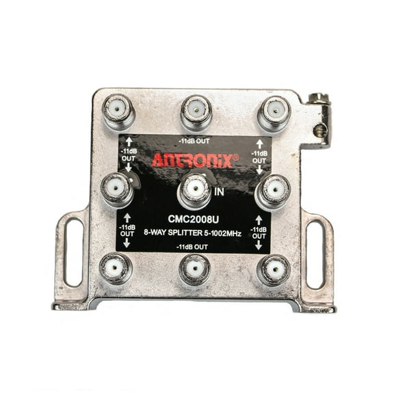 Antronix High Performance 8-Way Coax Cable TV Splitter CMC2008U OTA Coaxial 5-1002M