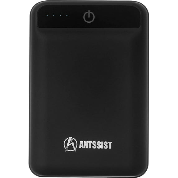 Antssist Ultra-Compact 10000mAh Power Bank - Portable Charger for iPhones, Android Phones, Tablets and More