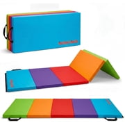 Antsy Pants Tumbling Mat   Gymnastics Mat, Easy to Clean, Sturdy, Foldable Tumbling Mat for Kids, Padded, Portable, Carrying Handle, Gymnastics Equipment for Activity Play, Vibrant Colors