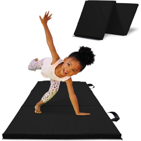 Antsy Pants Tumbling Mat for Kids, 3-Fold Gymnastics Mat, Foldable Tumbling Mat