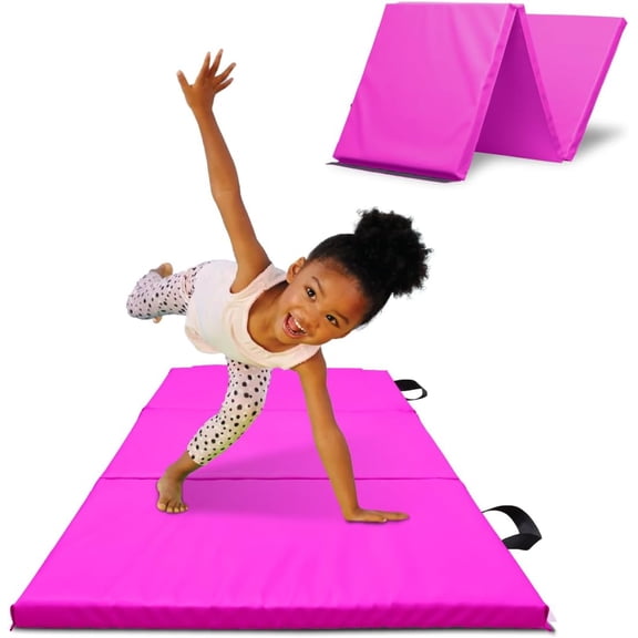 Antsy Pants Tumbling Mat for Kids, 3-Fold Gymnastics Mat, Foldable Tumbling Mat