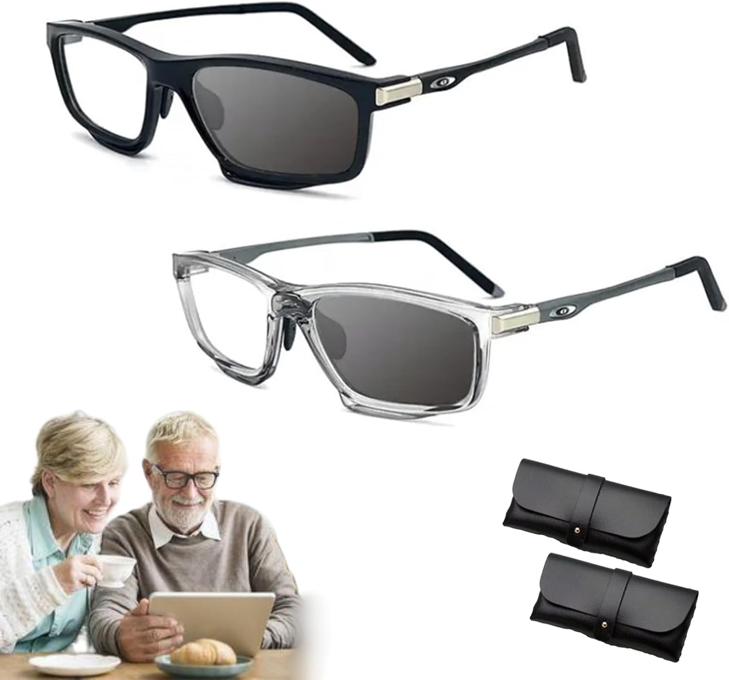 Anttaram Reading Glasses, Sports Color-Changing Multi-focal Reading Glasses, Anti Blue Light Glasses Women Men