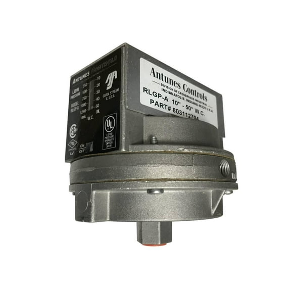 Antunes 803112704 RLGP-A Low gas pressure 10" - 50" W.C. Auto Reset