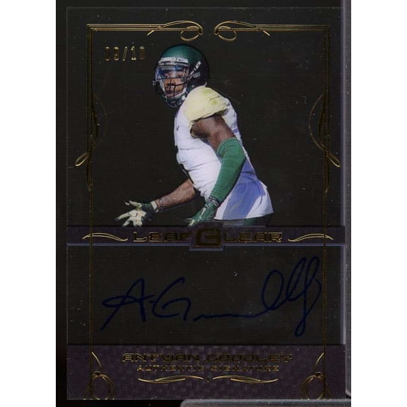 Antwan Goodley Rookie Card 2015 Leaf Clear Draft Gold #BAAG1