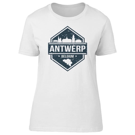 Antwerp Belguim Travel Lovers T-Shirt Women -Image by Shutterstock, Female Small