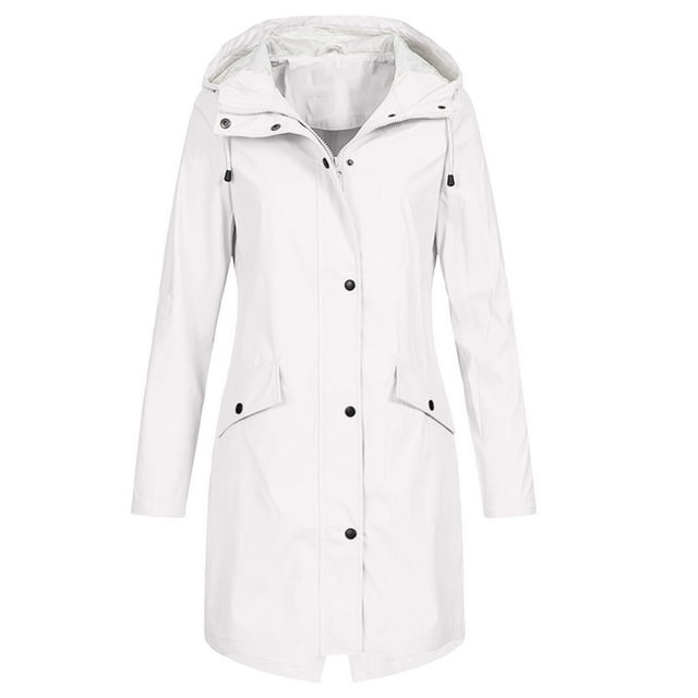 AnuYalue 2024 Coat Clearance Raincoat 2024 Women Waterproof Long Hooded ...