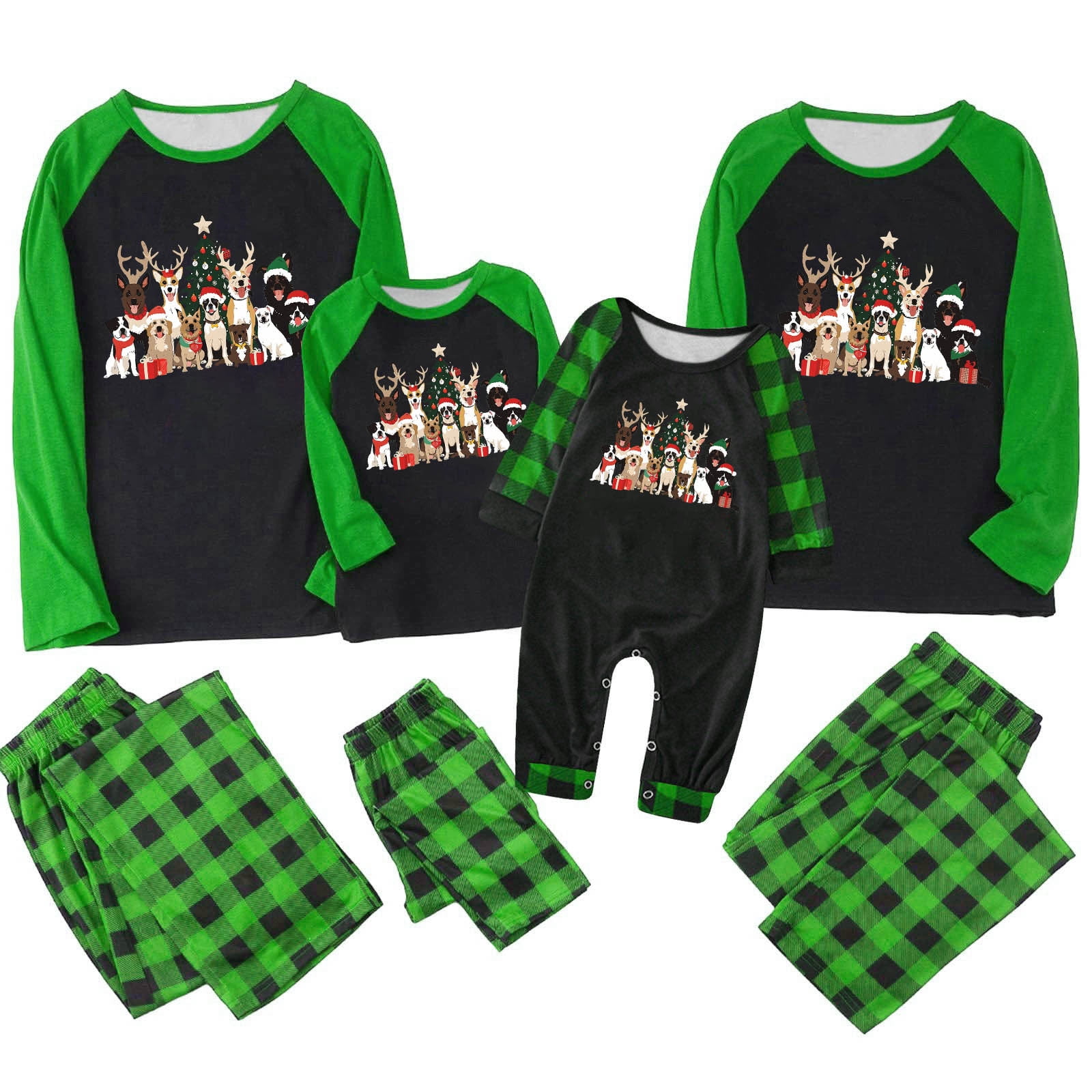AnuYalue 2024 Holiday Deals Matching Christmas Pajamas Set for Family