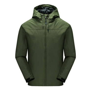 AnuYalue 2025 Coat Clearance Men's Hooded Softshell Jacket Waterproof Lightweight Insulated Windbreaker Fleece Lined Rain Shell Jacket