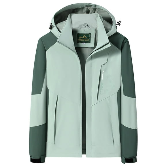 AnuYalue Women's Waterproof Rain Jacket,Lightweight Windproof Full Zip Puffer Jacket Outdoor Active Packable Fall Raincoat Windbreaker with Hood