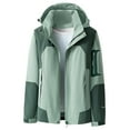 thumbnail image 1 of AnuYalue 2025 Coat Clearance Women's Waterproof Rain Jacket,Lightweight Windproof Full Zip Women's Packable Fall Raincoat Windbreaker with Hood, 1 of 2