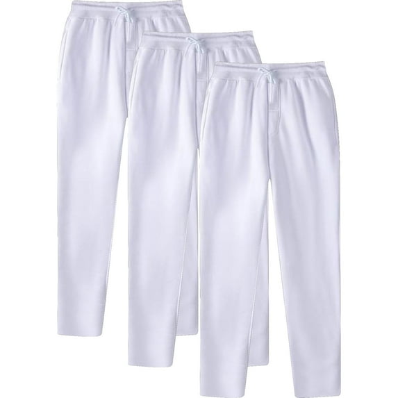 AnuYalue 3PC Sweatpants for Mens Slim Fit Elastic Waist Athletic Pants Casual Outdoor Solid Color Jogger Sweatpants