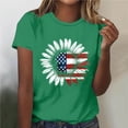 thumbnail image 1 of AnuYalue American Flag Shirts for Women 4th of July Graphic Tees Patriotic T-Shirts Casual Loose Fit Tops, 1 of 5