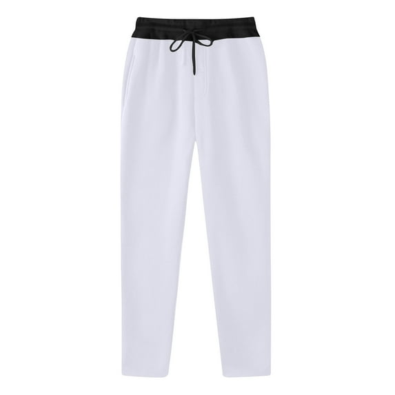 AnuYalue Athletic Pants for Mens Colorblock Drawstring Loose Fit Sweatpants Straight-Leg Outdoor Sweatpants