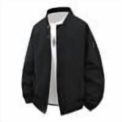 AnuYalue Big and Tall Bomber Jacket for Men Casual Full Zip Coat Loose Fit Stand Collar Jackets Soild Color Outwear with Pockets