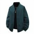 thumbnail image 1 of AnuYalue Big and Tall Bomber Jacket for Men Casual Full Zip Coat Loose Fit Stand Collar Jackets Soild Color Outwear with Pockets, 1 of 4