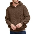 thumbnail image 1 of AnuYalue Big and Tall Hoodie for Men Fleece Knit Pullover with Hood Fall Winter Warm Hoodies Fashion Long Sleeve Sweatshirt, 1 of 4