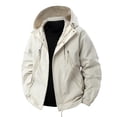 thumbnail image 1 of AnuYalue Big and Tall Jacket for Men Casual Loose Fit Hooded Outwear Fashion Insulated Softshell Jackets Zip Up Long Sleeve Coat, 1 of 7