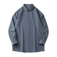 thumbnail image 1 of AnuYalue Big and Tall Long Sleeve Shirts for Men Casual Button Down Lapel Tops Lightweight Dressy Work Business Shirt, 1 of 3