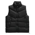 thumbnail image 1 of AnuYalue Big and Tall Vest Men Winter Warm Stand Collar Puffer Waistcoat Full Zipper Sleeveless Jacket Outdoor Ski Vests with Zip Pockets, 1 of 8