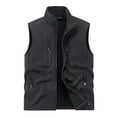thumbnail image 1 of AnuYalue Big and Tall Vest for Men Fleece Full Zip Sherpa Lined Waistcoat Winter Softshell Sleeveless Jacket with Multi Pockets, 1 of 7
