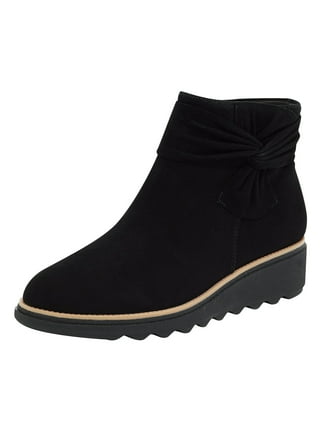 Black Ankle Tie Booties