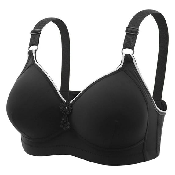 AnuYalue Bra for Womens Wireless Comfort Brassiere Cozy Bras Light Padded Lingerie