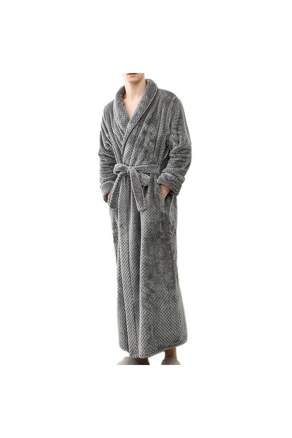 Classic Towels Bathrobe for men,Luxury Hotel Bathrobe,Cotton Terry Cloth Robe,Long Unisex Thick Plush Robe