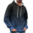 thumbnail image 1 of AnuYalue Fleece Lined Hoodie for Men Casual Loose Fit Workout Pullover Fashion Long Sleeve Drawstring Sweatshirt, 1 of 5