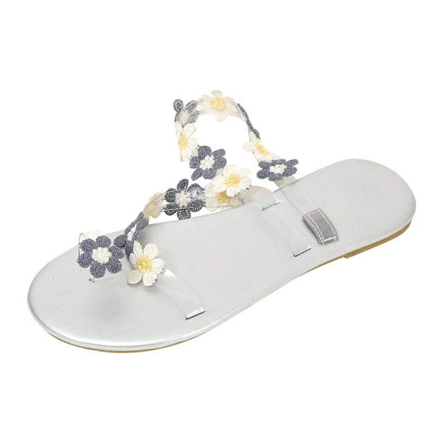 AnuYalue Lace Flower Sandals for Women,Sandals for Women Dressy Summer ...