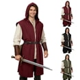 thumbnail image 1 of AnuYalue Medieval Hooded Surcoat Set Mens Renaissance Costume, 1 of 8