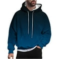 thumbnail image 1 of AnuYalue Men's Big and Tall Hoodies Casual Fall Winter Thin Fleece Hooded Sweatshirts Trendy Loose Fit Gradient Pullover Long Sleeve Sweatshir With Drawstring, 1 of 6