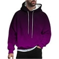thumbnail image 1 of AnuYalue Men's Big and Tall Hoodies Casual Fall Winter Thin Fleece Hooded Sweatshirts Trendy Loose Fit Gradient Pullover Long Sleeve Sweatshir With Drawstring, 1 of 3