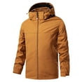 thumbnail image 1 of AnuYalue Men's Big and Tall Hooded Jackets Lightweight Loose Fit Softshell Jacket Fall Winter Solid Color Coat Outdoor Hiking Travel Outerwear, 1 of 6