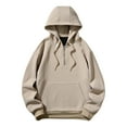 thumbnail image 1 of AnuYalue Men's Big and Tall Hoodies Quarter Zip Solid Color Hooded Sweatshirt Regular Fall Long Sleeve Pullover Outdoor Daily Sweatshirts, 1 of 7