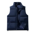 thumbnail image 1 of AnuYalue Men's Big and Tall Puffer Vest Winter Warm Stand Collar Padded Vests Casual Outdoor Work Fishing Travel Sleeveless Jacket, 1 of 3