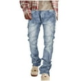 thumbnail image 1 of AnuYalue Men's Denim Pants Ripped Distressed Skinny Jeans Casual Slim Fit Jeans Pants Fashion Streetwear, 1 of 8