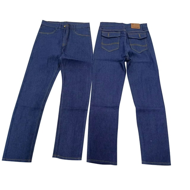 AnuYalue Men's Jeans Trousers Elastic Waist Pants Multi PocketsRelaxed ...
